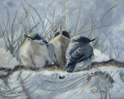 Winter Huddle $400 at Hunter Wolff Gallery